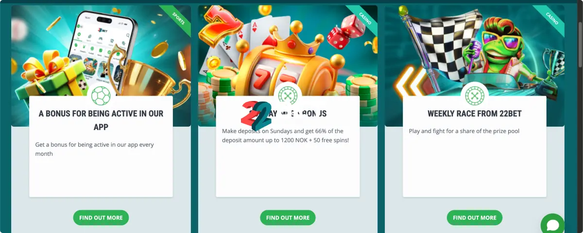22Bet Instala la Aplicación